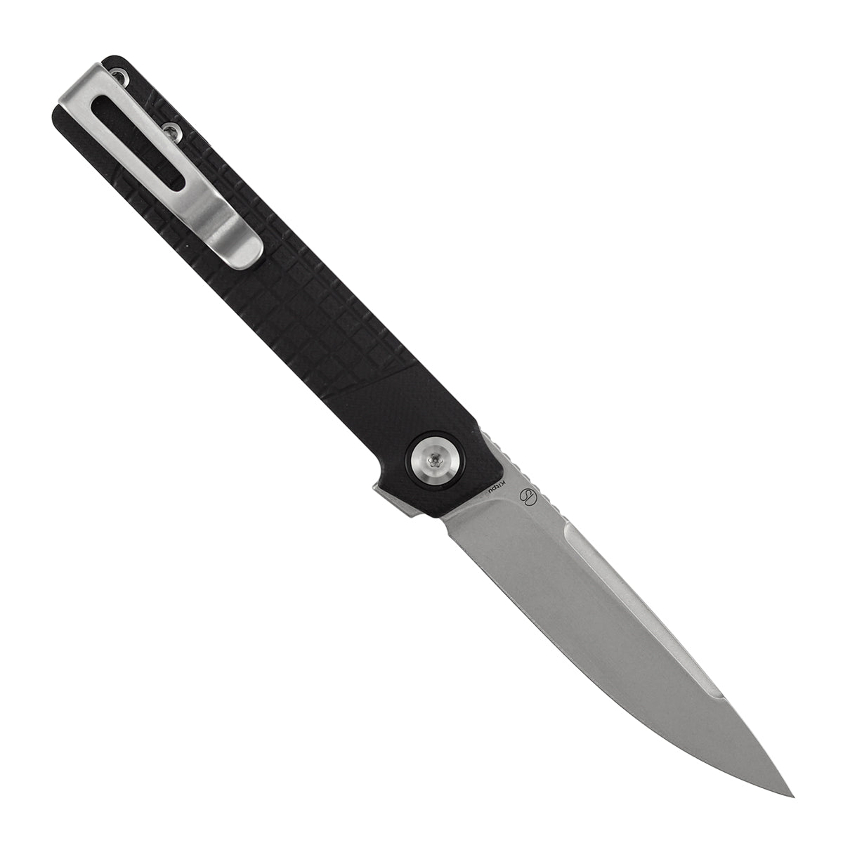 Tenable Kitpu B2123A3 Stonewashed Nitro-V Blade Black G10 Handle Liner Lock Folding Knife
