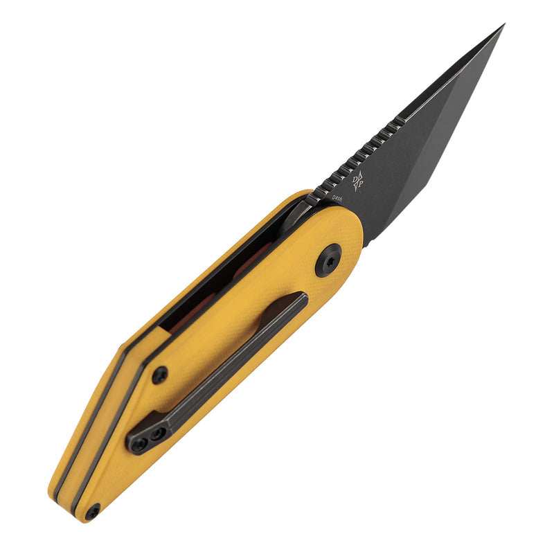 Kansept Dash T2045A4 154CM Blade Yellow G10 Handle Liner Lock Folding Knife