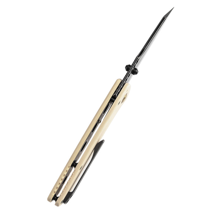 KANSEPT Main Street T1015E3 154CM Blade Jade G10 Handle Liner Lock