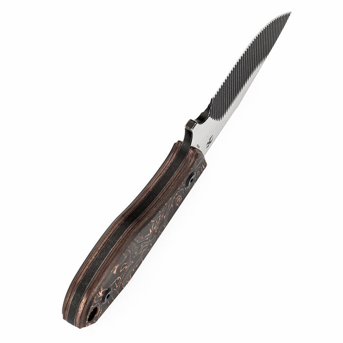 KANSEPT Tiny Dancer CPM S35VN K014A3 Copper Carbon Fiber Handle Fixed Blade