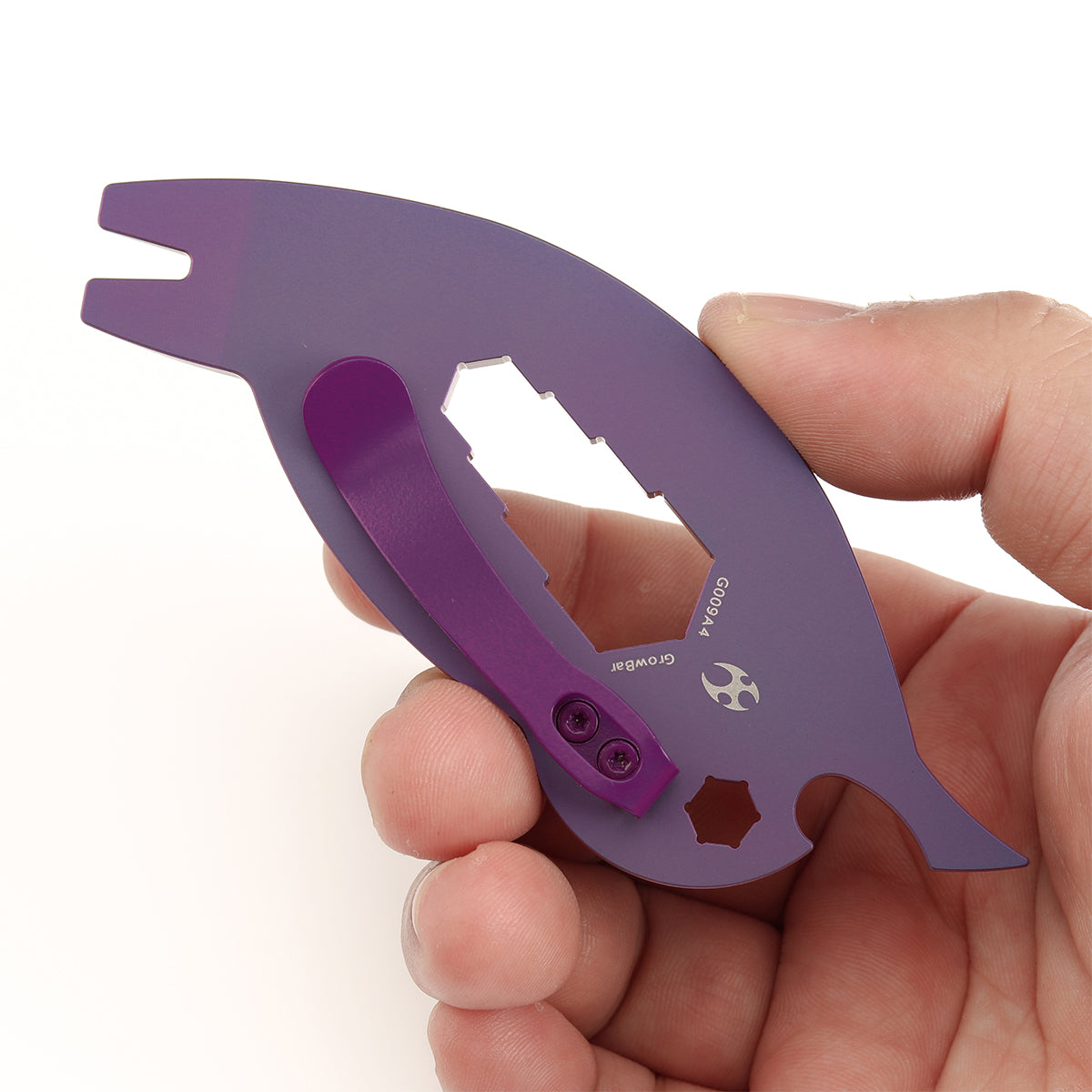 Kansept EDC CrowBar G009A4 Purple Anodized Titanium Multifunctional EDC Tool