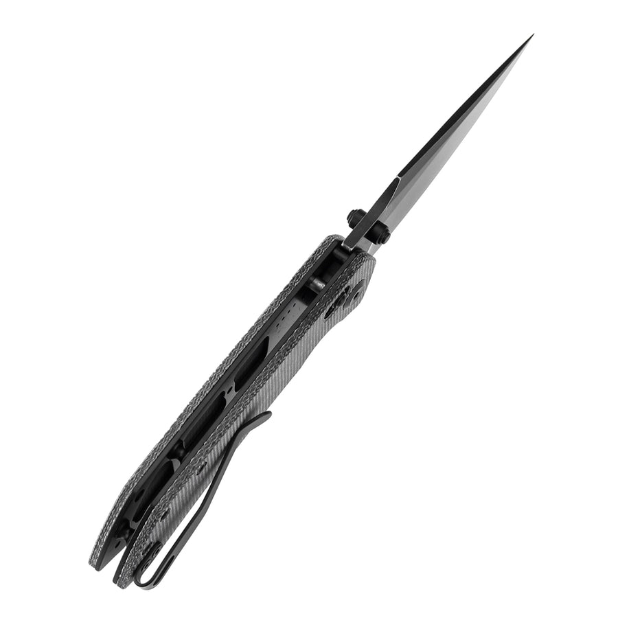 Tenable Fenrir T1034V3 Nitro-V Blade Black Micarta Handle Cross Bar Lock Folding Knife