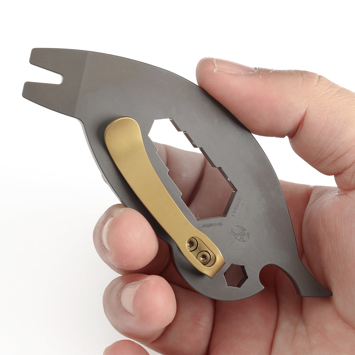 Kansept EDC CrowBar G009A3 Bronze Anodized Titanium Multifunctional EDC Tool