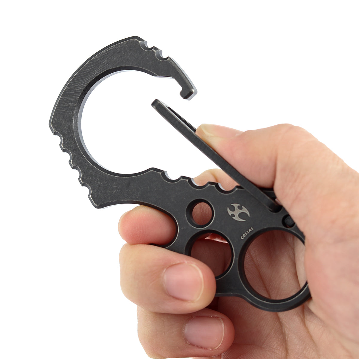 Kansept Carabiner C011A1 Blackwash Titanium Climbing Carabiner