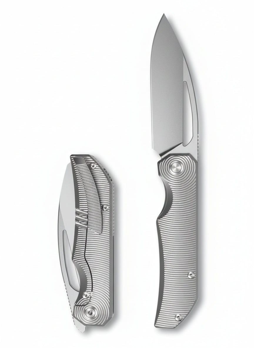 Bestech Mini Taipan BT2603A MagnaCut Blade Titanium Handle Frame Lock Folding Knife