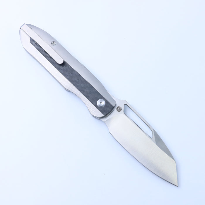 Kansept Knives Thunderhead K1106A2 CPM S35VN Blade Titanium with Copper Carbon Fiber Inlay Handle Frame Lock
