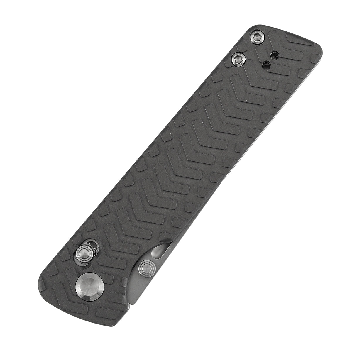 Tenable Anomaly B2038V1 Stonewashed Nitro-V Blade Gray Aluminum Handle Crossbar Lock Folding Knife