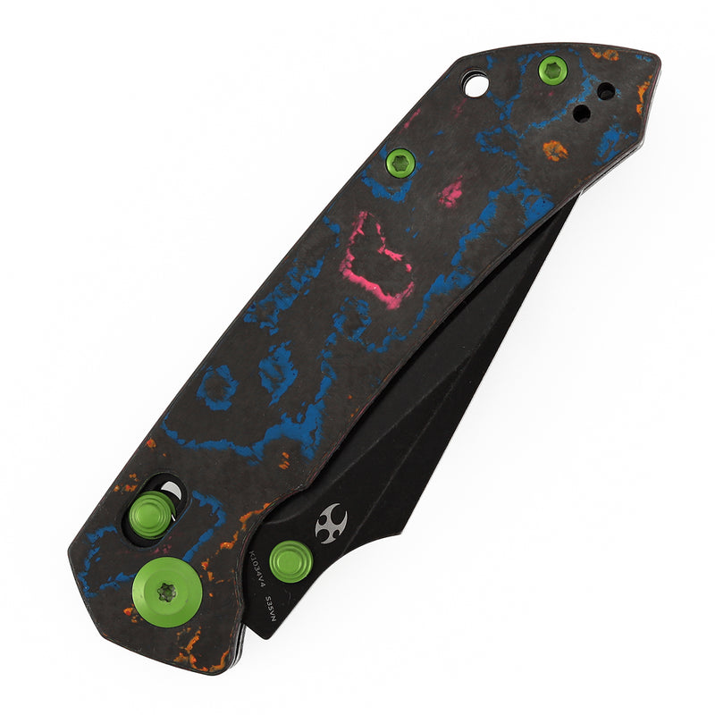 Kansept Fenrir K1034V4 CPM-S35VN Blade 80S Camo Carbon Fiber Handle Crossbar Lock Folding Knife