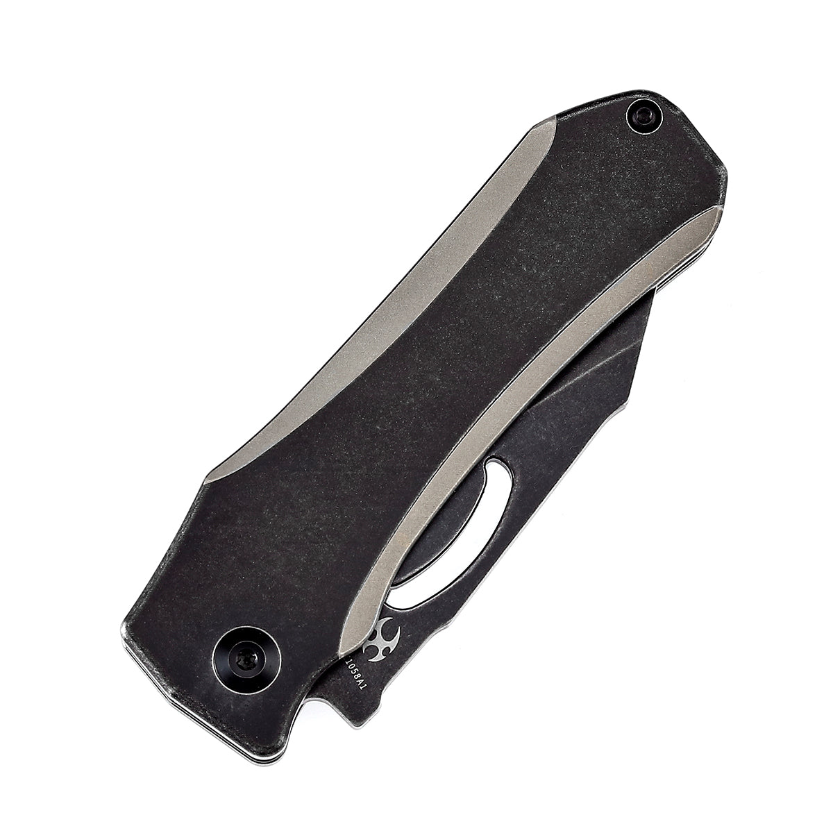 Kansept Loki K1058A1 Flipper Knife CPM-S35VN Blade Titanium Handle Thumb Hole Knife