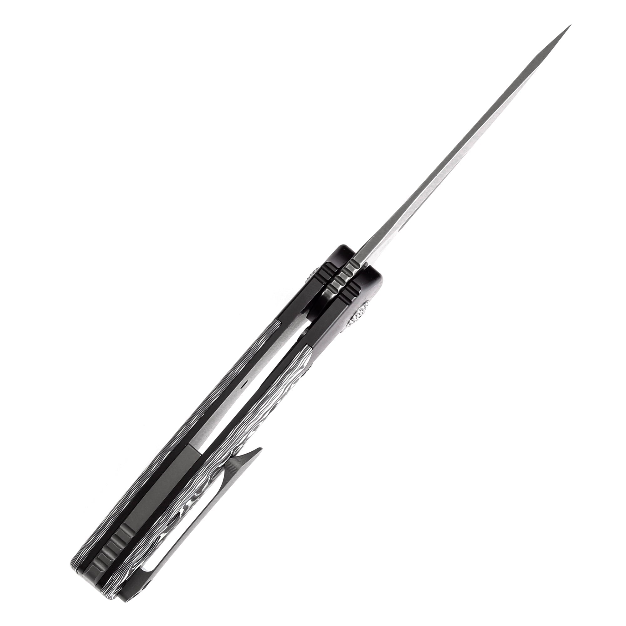 Kansept Cassowary K2065B2 Grey CPM-S35VN Blade Titanium+Carbon Fiber Handle Edc Flipper Knife