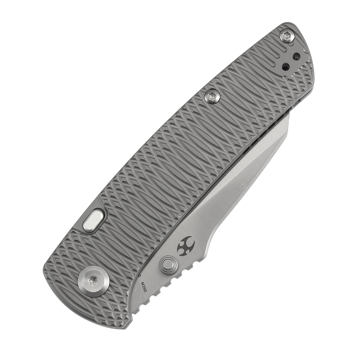 Kansept Main Street K1015H7 M390 Blade Bead Blasted Titanium Handle Top Liner Lock Folding Knife