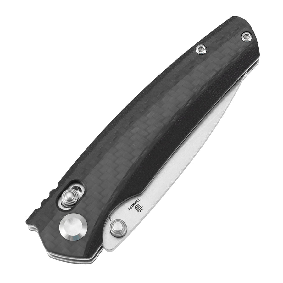Tenable Raven T2109V1 14C28N Blade Carbon Fiber Handle Cross Bar Lock Folding Knife