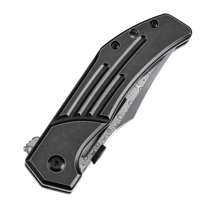 Kansept Orion K1089A3 Damascus Blade Titanium Handle JB Stout Design
