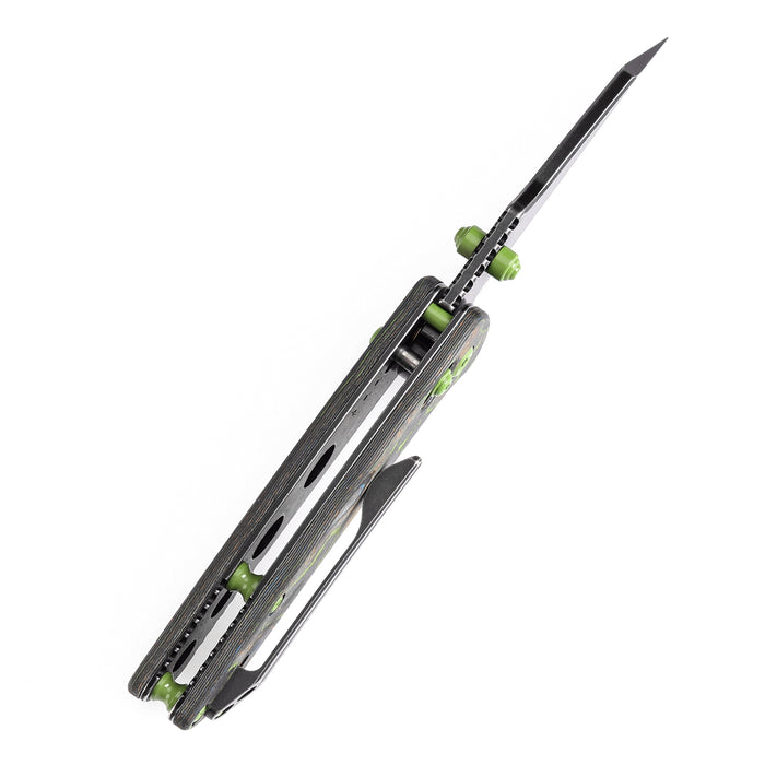 KANSEPT Little Main Street K2015V4 CPM S35VN Blade Camo Carbon Fiber Handle Cross Bar Lock