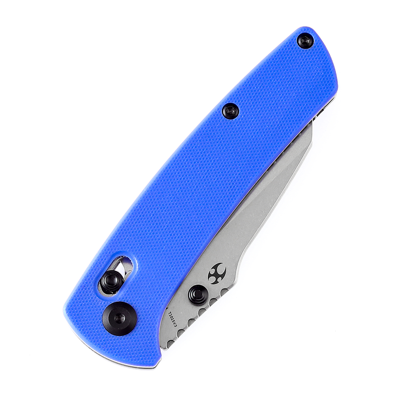 Kansept Main Street T1015V3 154CM Blade Blue G10 Handle Crossbar Lock Folding Knife