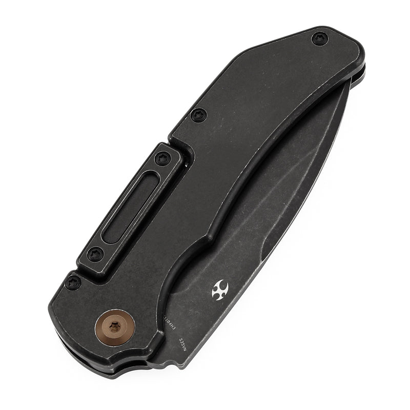 Kansept Hazard K1104H3 CPM-S35VN Blade Blackwash Titanium Handle Bali Lock Knife