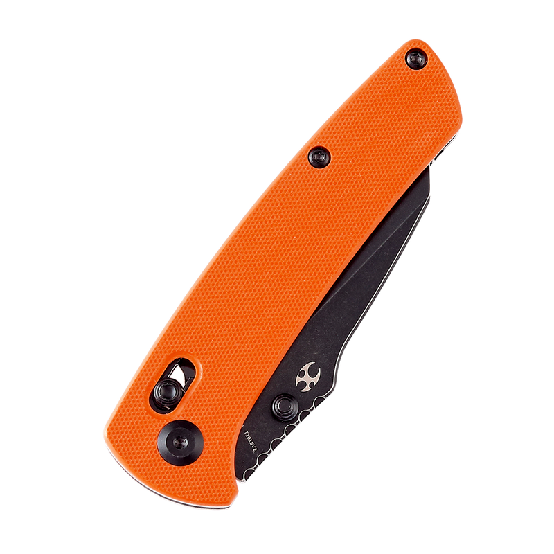 Kansept Main Street T1015V2 154CM Blade Orange G10 Handle Crossbar Lock Folding Knife