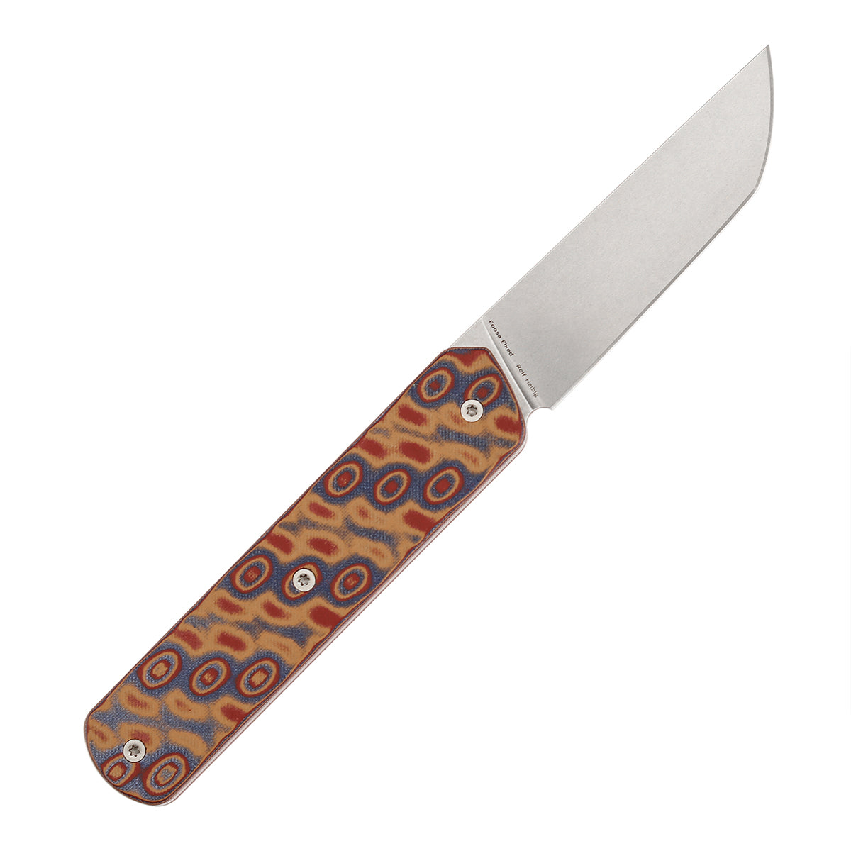 Tenable Foosa G2020A2 Stonewashed D2 Blade Vortex Micarta Handle Fixed Blade Knife
