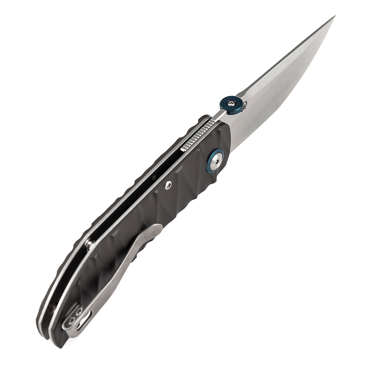 Tenable Tarkin B1078A1 Nitro-V Blade Gray Aluminum Handle Liner Lock Folding Knife