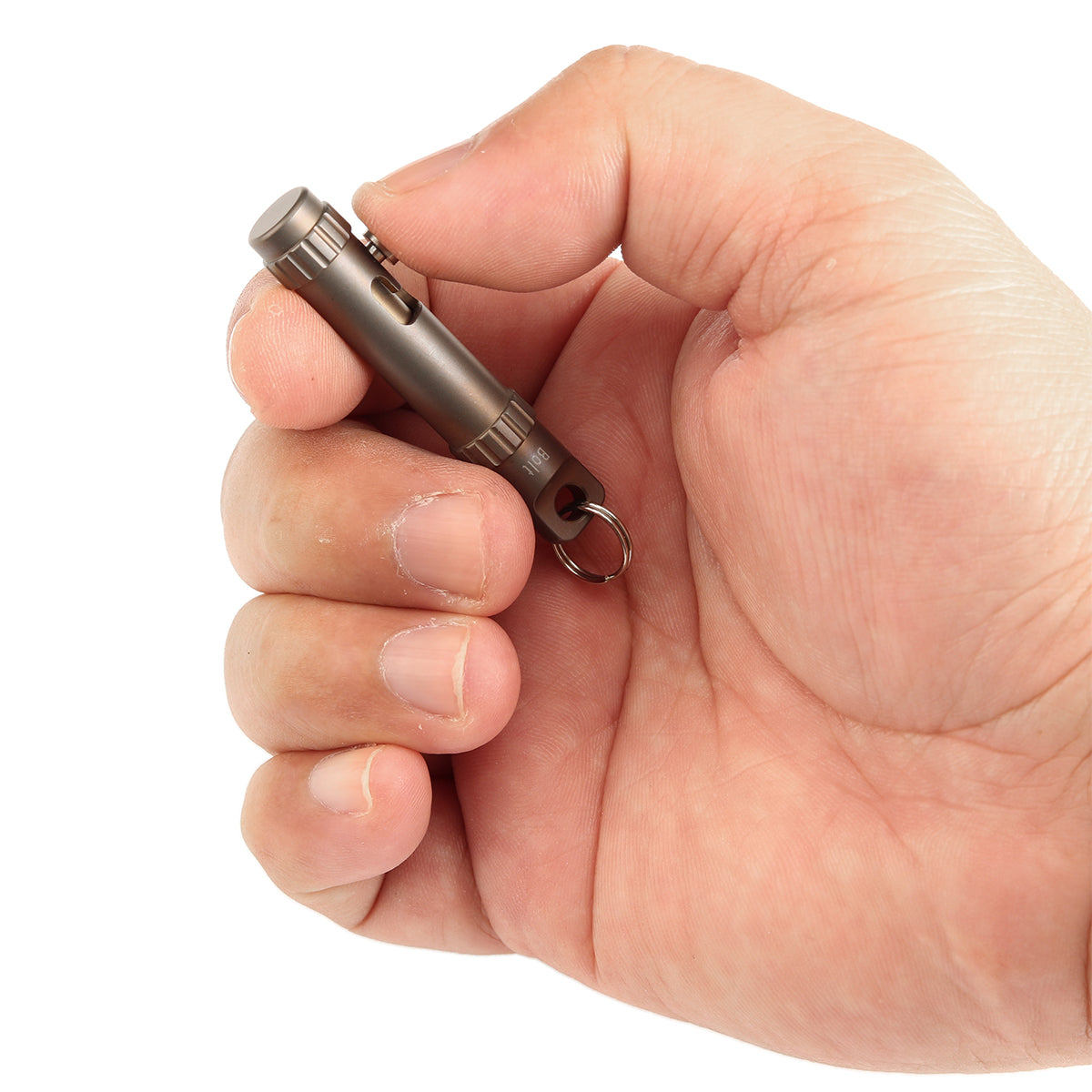 Kansept EDC Bolt Fidget G013A3 Bronze Titanium with Bolt Mechanism for Stress Relieving with Key Chain for Lanyard Hole