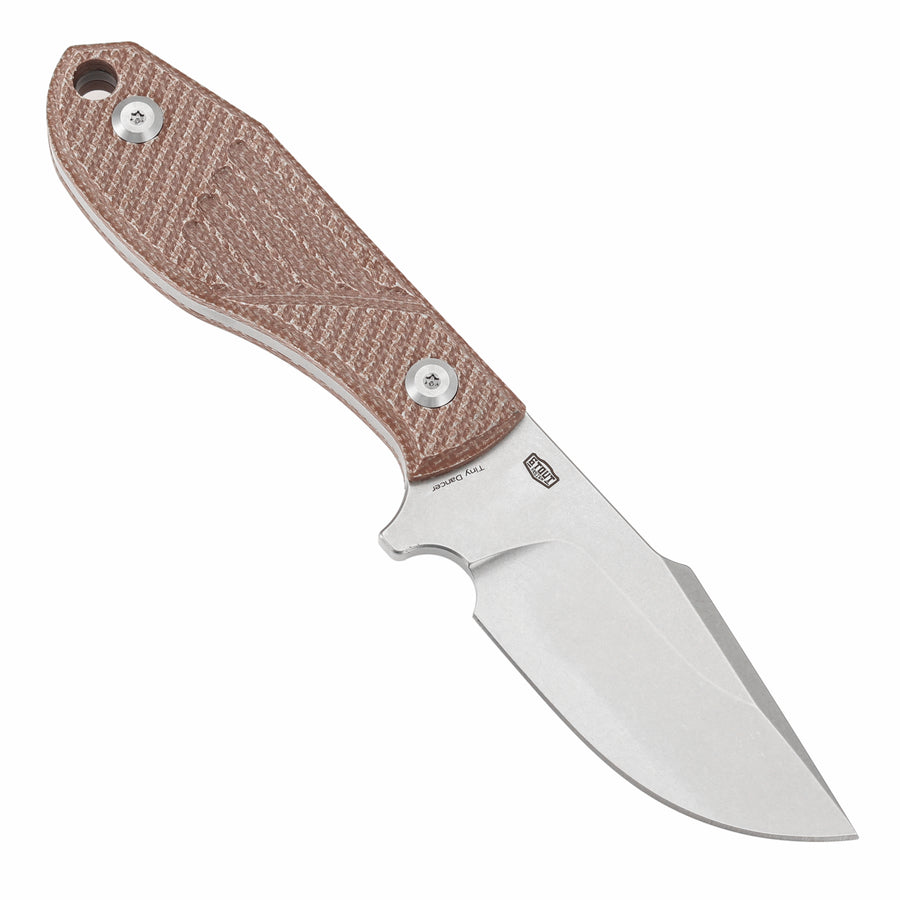 Tenable Tiny Dancer G014A5 D2 Blade Brown Micarta Handle Fixed Blade