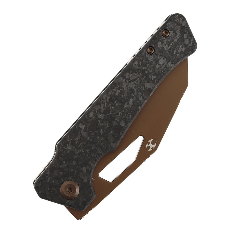 Kansept Egress K1033A3 Rose Gold Coated CPM-S35VN Blade Carbon Fiber Handle Liner Lock Folding Knife