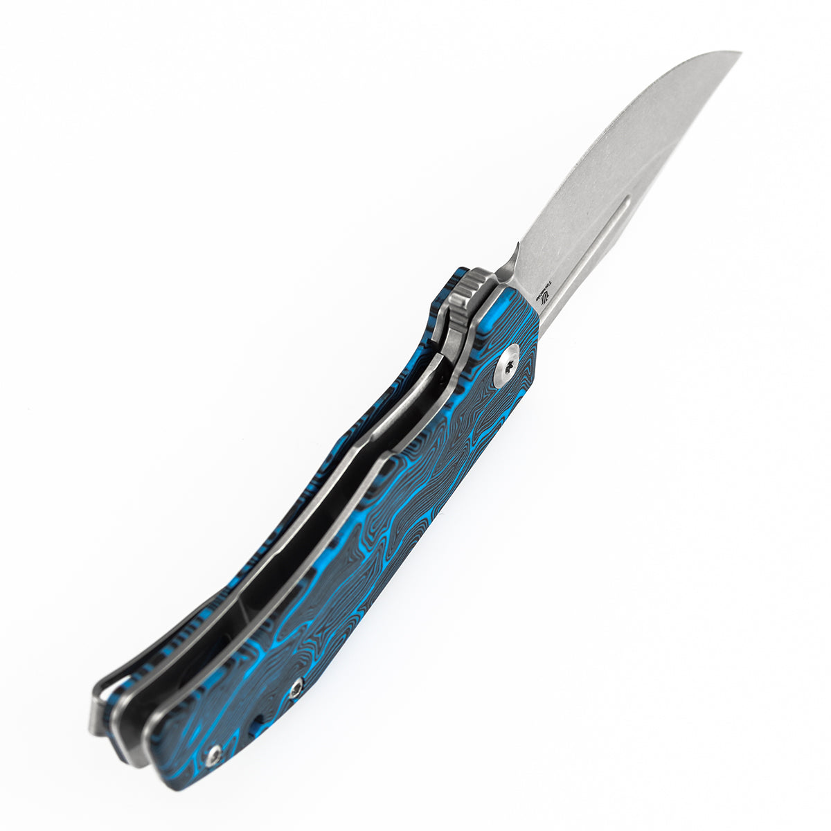 Tenable Orion B1089A1 Stonewashed 14C28N Blade Black & Red G-mascus Handle Liner Lock Folding Knife