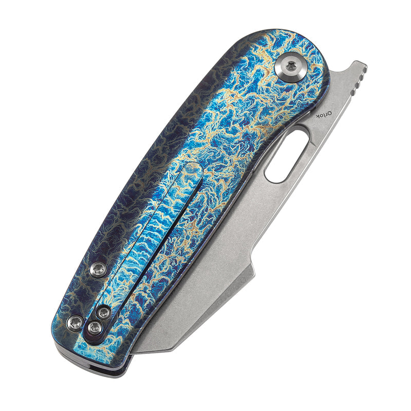 Kansept Orlok K2111A3 CPM-S35VN Blade Titanium Handle Nested Liner Lock Folding Knives