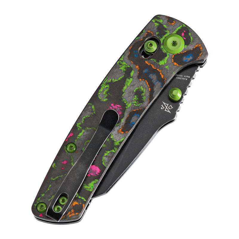 Kansept Main Street K1015M3 CPM-S35VN Blade 80S Camo Carbon Fiber Handle Crossbar Lock Folding Knife