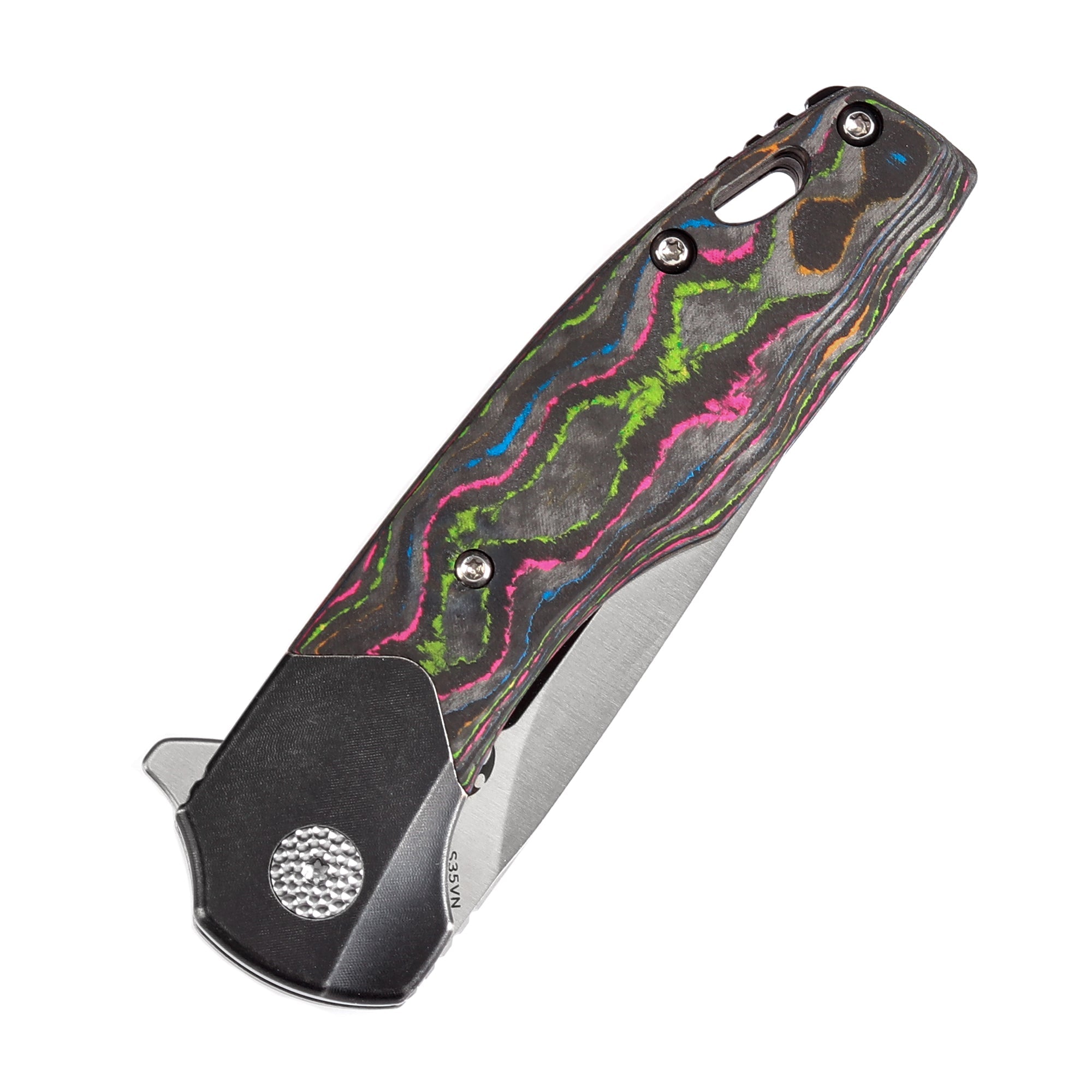 Kansept Cassowary K2065B1 CPM-S35VN Blade Titanium+Carbon Fiber Handle Edc Flipper Knife