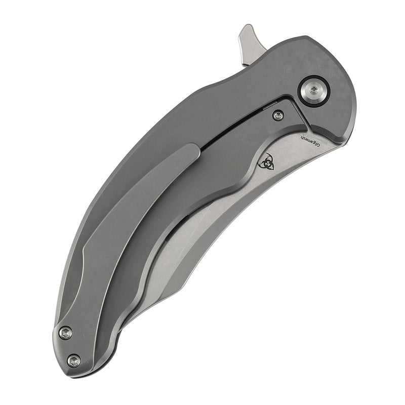 Kansept Gilgamesh K1128A1 CPM-S35VN Blade Carbon Fiber & G10 with Titanium Handle Frame Lock Folding Knife