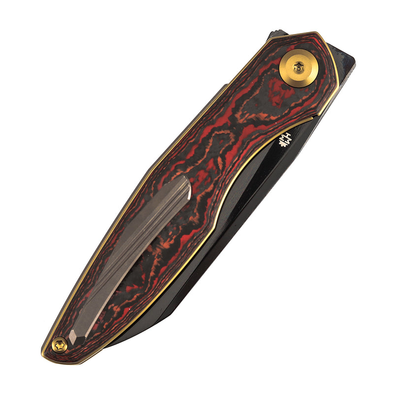 Kansept Halide K1136A4 DLC CPM-S35VN Blade MarsValley FatCarbon Handle Liner Lock Folding Knife