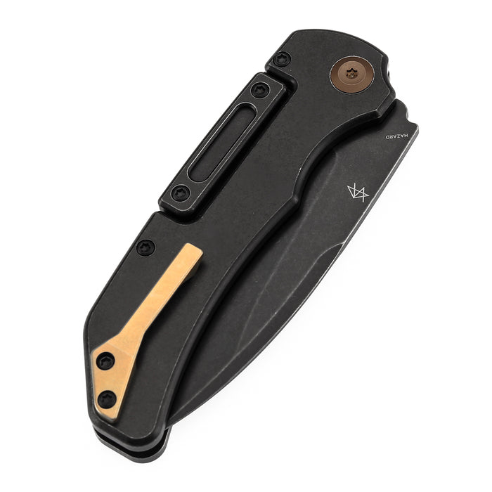 KANSEPT Hazard K1104H3 CPM-S35VN Blade Blackwash Titanium Handle Bali Lock Knife