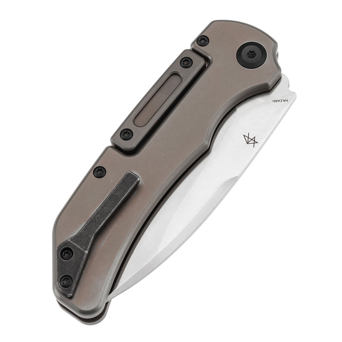 KANSEPT Hazard K1104H4 CPM-S35VN Blade Bronze Anodized and Stonewashed Titanium Handle Bali Lock Knife