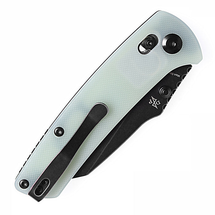 KANSEPT Main Street T1015V7 154CM Blade Jade G10 Handle Crossbar Lock