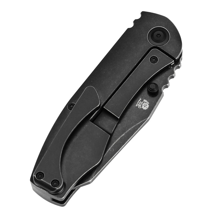 KANSEPT Caveman K1110B2 CPM 20CV Blade Titanium with Jungle Wear Fatcarbon Handle Frame Lock