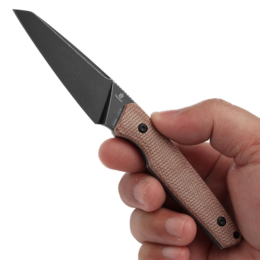 Tenable Parr G011B4 14C28N Blade Brown Micarta Handle Outdoor Fixed Blade Knife