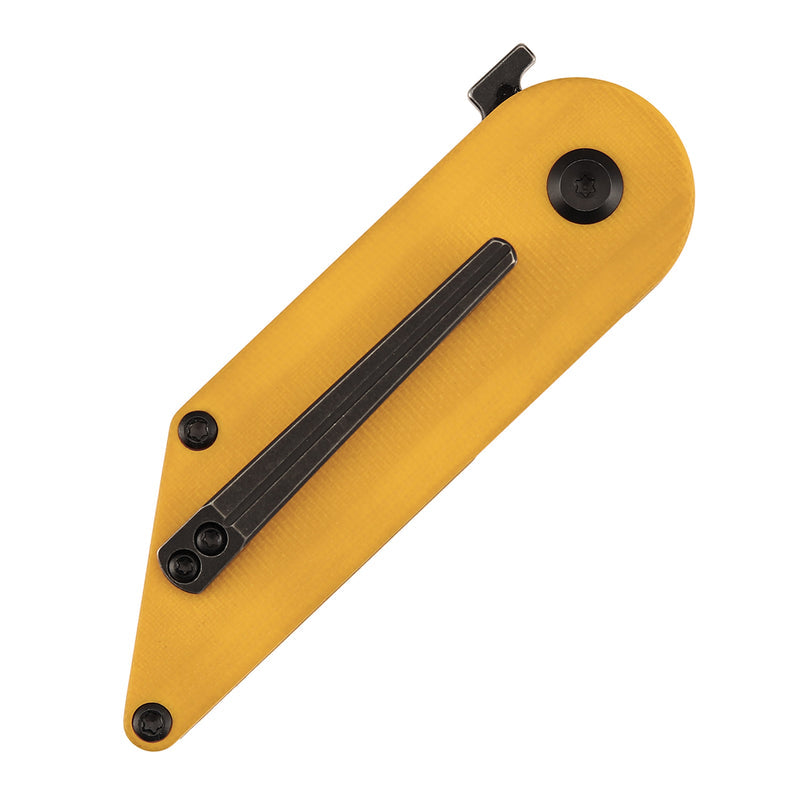 Kansept Dash T2045A4 154CM Blade Yellow G10 Handle Liner Lock Folding Knife