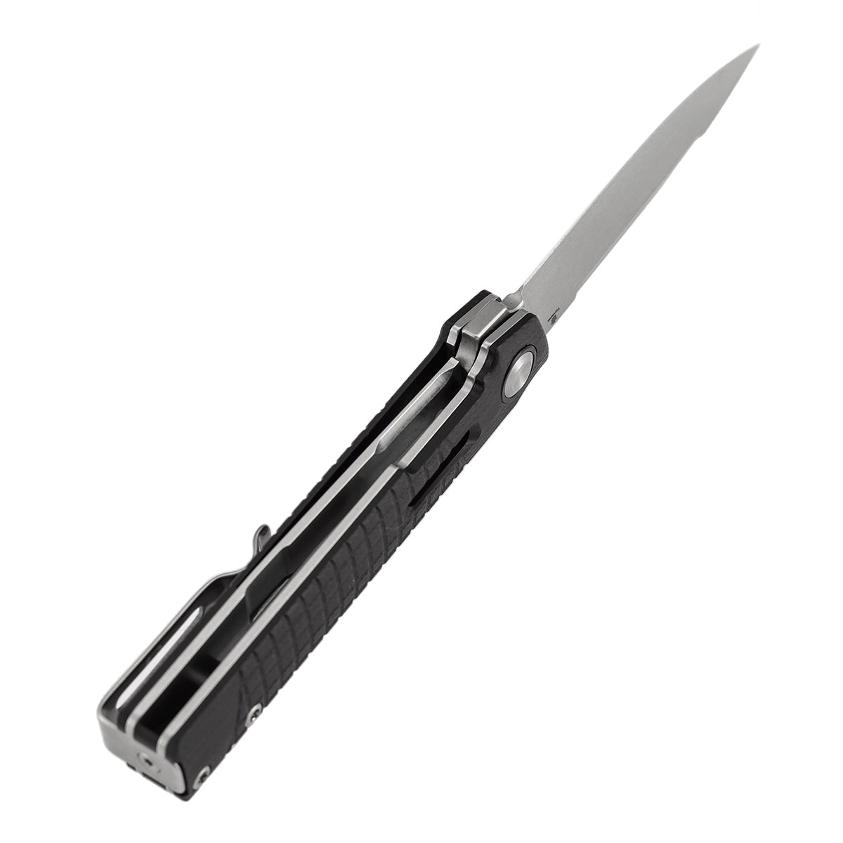 Tenable Kitpu B2123A3 Stonewashed Nitro-V Blade Black G10 Handle Liner Lock Folding Knife