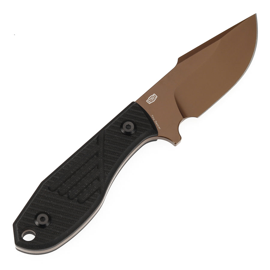 Tenable Tiny Dancer G014A1 D2 Blade Black G10 Handle Fixed Blade