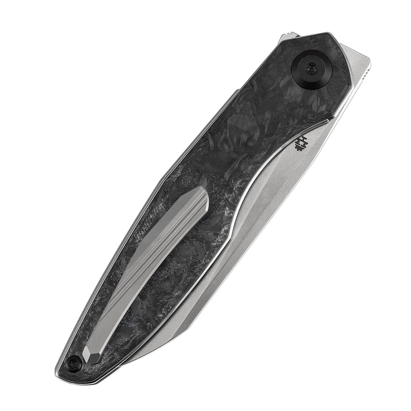 Kansept Halide K1136A1 CPM-S35VN Blade Dark Matter Glow Fatcarbon Handle Liner Lock Folding Knife