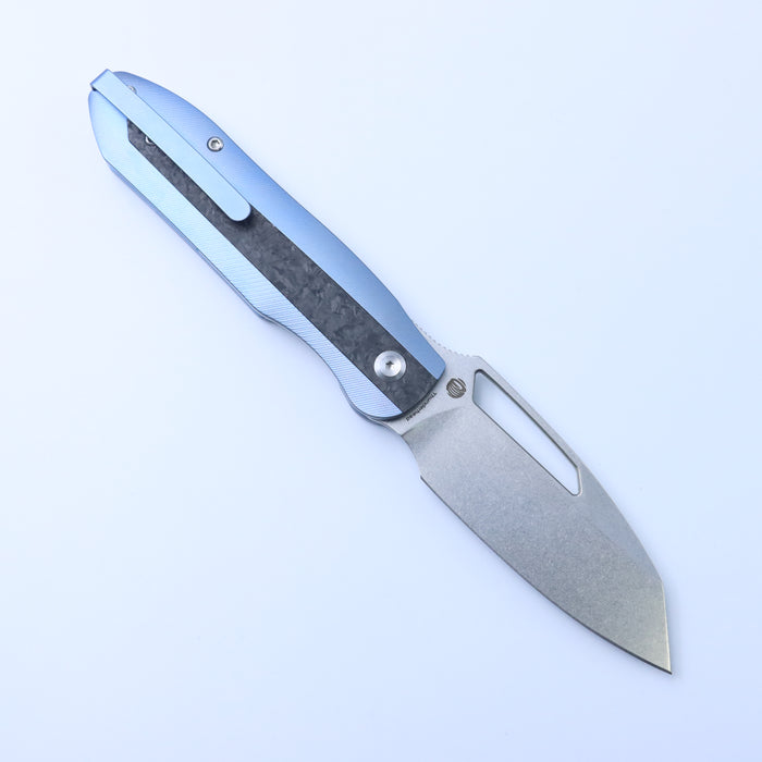 Kansept Knives Thunderhead K1106A3 CPM S35VN Blade Titanium with Copper Carbon Fiber Inlay Handle Frame Lock