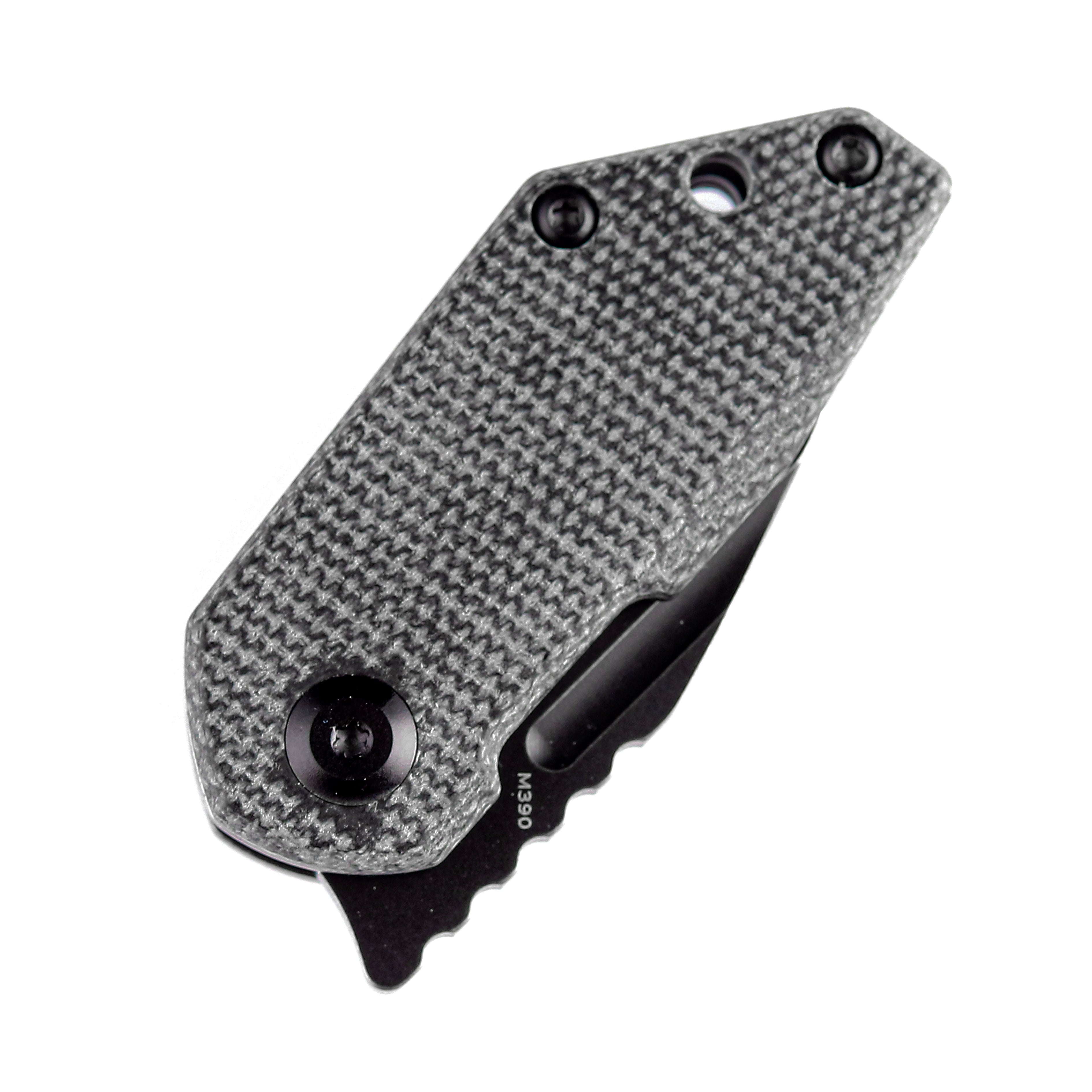 Kansept Knives RIO K3044A3 M390 Blade Black Micarta Handle Liner Lock EDC Knife