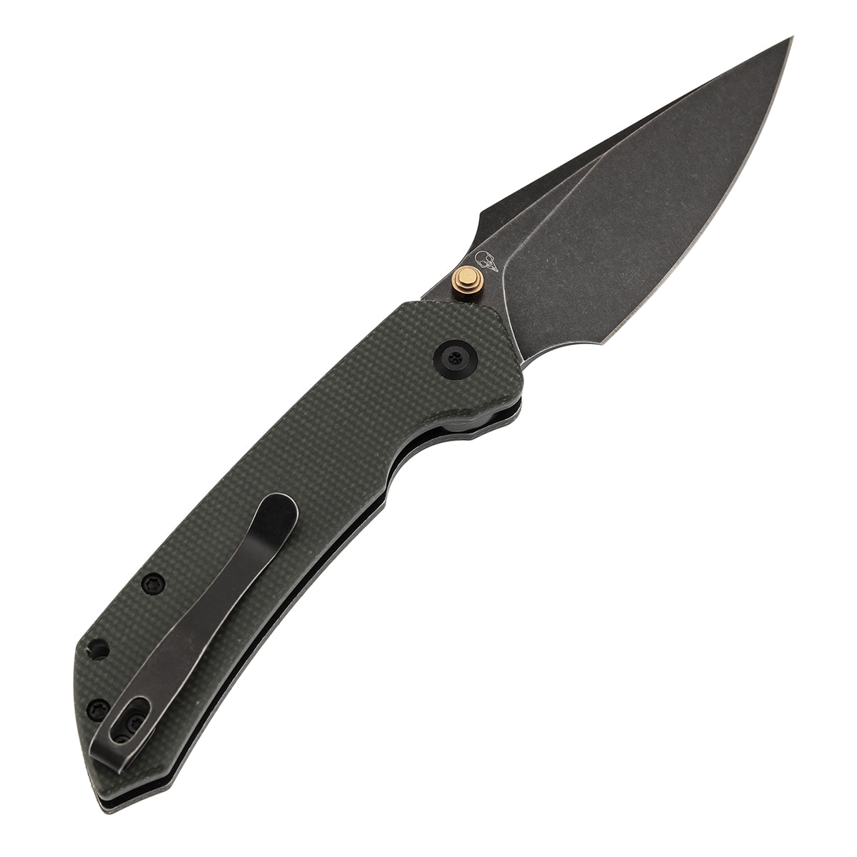 Tenable Fenrir B1034H4 Nitro-V Blade Green Micarta Handle Top Liner Lock Folding Knife