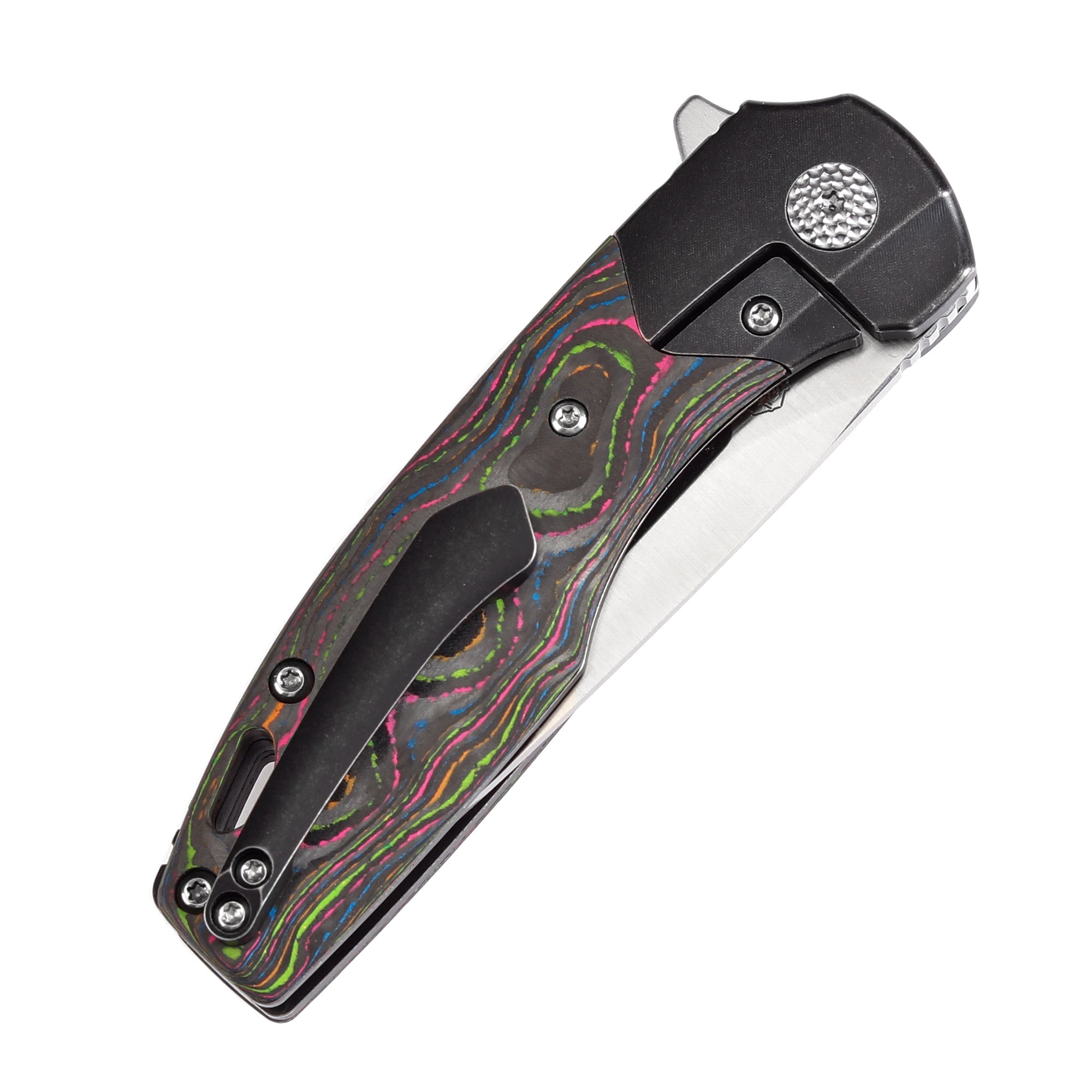 Kansept Cassowary K2065B1 CPM-S35VN Blade Titanium+Carbon Fiber Handle Edc Flipper Knife