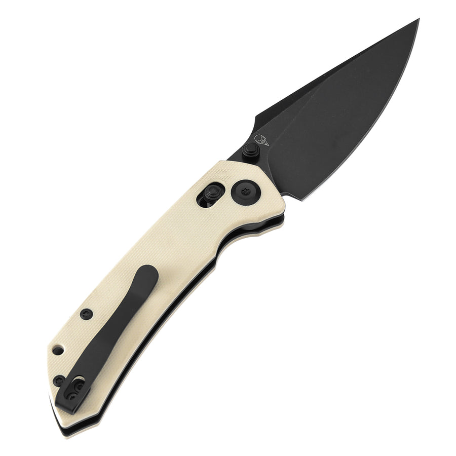Tenable Fenrir T1034V11 Nitro-V Blade White G10 Handle Cross Bar Lock Folding Knife