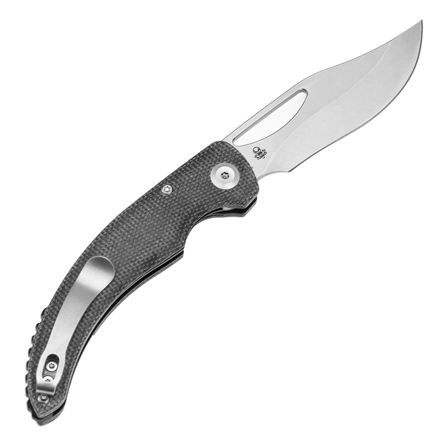 Tenable Gideon T1119A1 Stonewashed Nitro-V Blade Black Micarta Handle Liner Lock