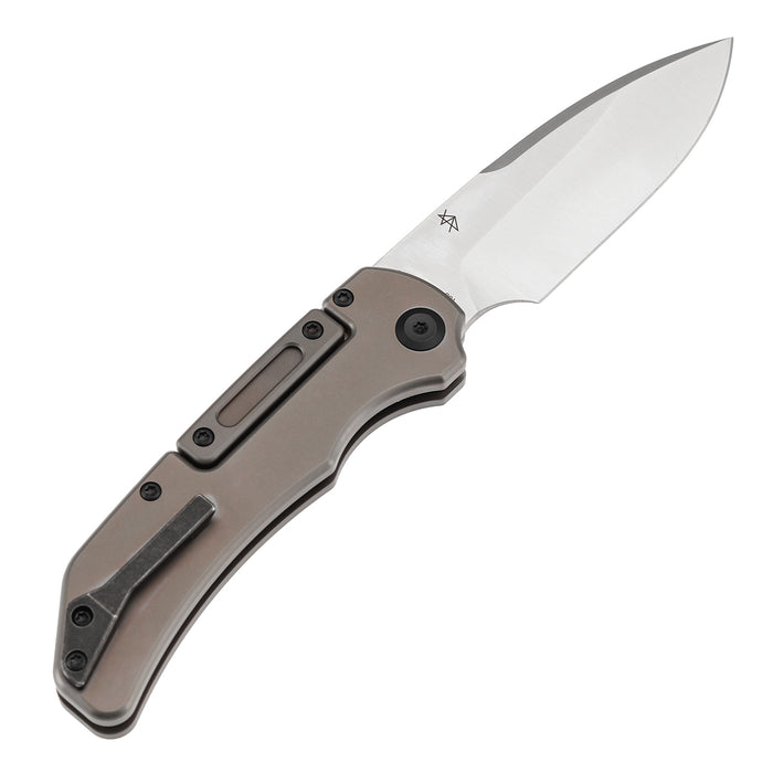 KANSEPT Hazard K1104H4 CPM-S35VN Blade Bronze Anodized and Stonewashed Titanium Handle Bali Lock Knife