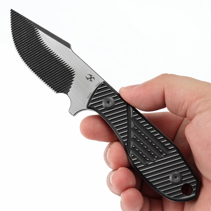 KANSEPT Tiny Dancer K014A1 CPM S35VN Titanium with CNC milling Handle Fixed Blade