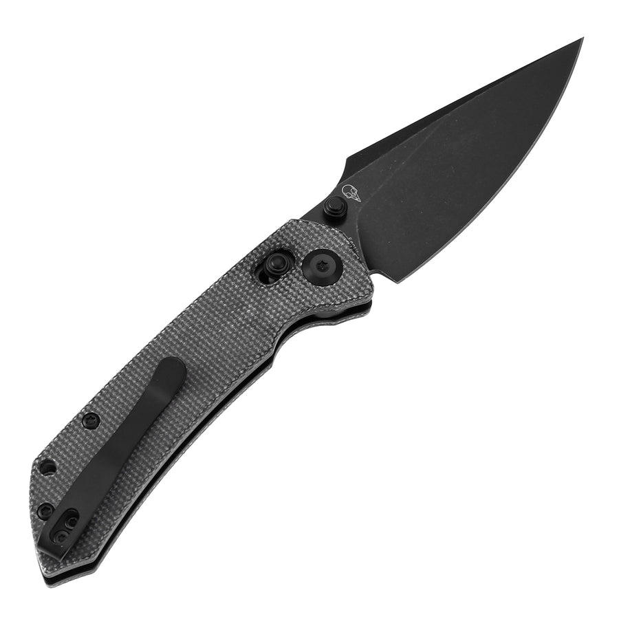 Tenable Fenrir T1034V3 Nitro-V Blade Black Micarta Handle Cross Bar Lock Folding Knife